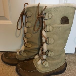 Sorel Women’s Faux Fur Lining Tall Lace Up Boots